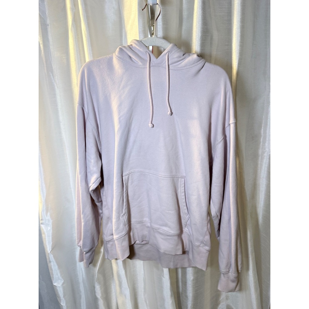 Tna Hoodie Women Medium Lavender Terry Fleece‎ Boyfriend Pullover Sweatshirt